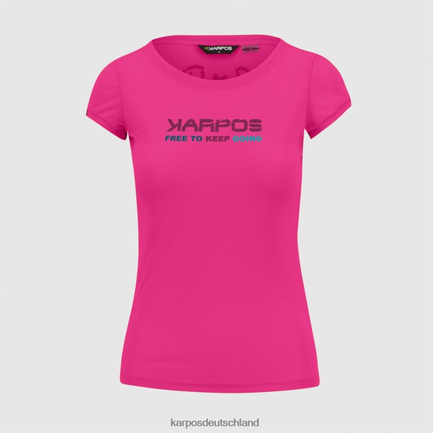 T-Shirt| de Karpos Frauen Val Federia W T-Shirt Kabarett ZV820Z1358