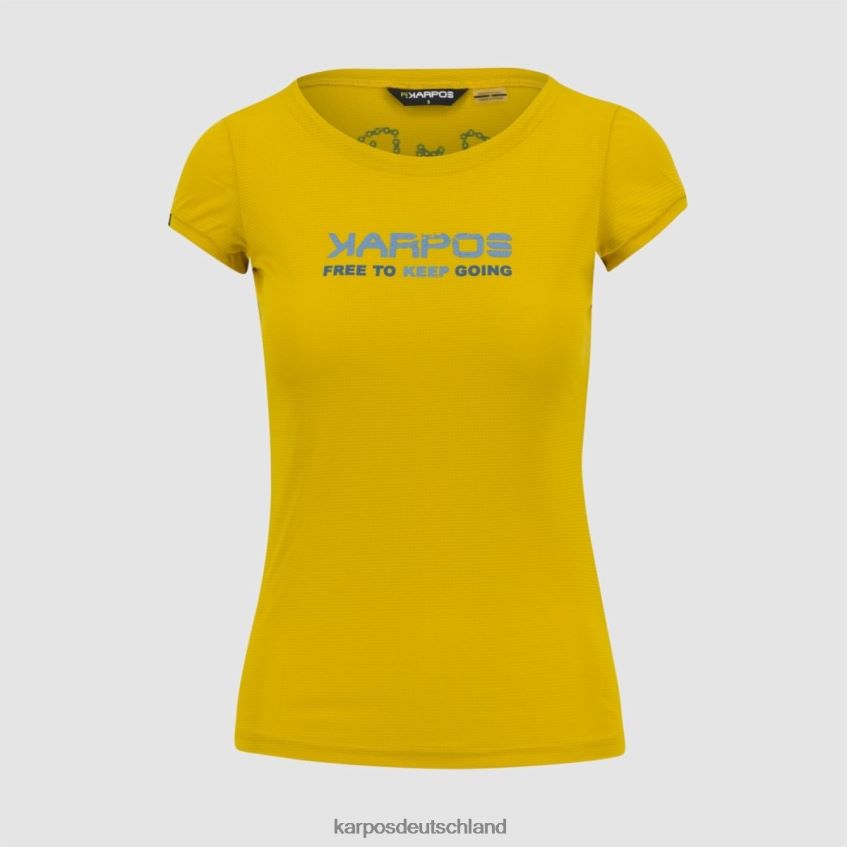 T-Shirt| de Karpos Frauen Val Federia W T-Shirt Zitronencurry ZV820Z1357