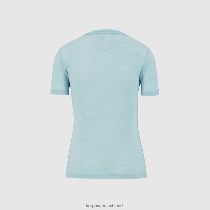 T-Shirt| de Karpos Frauen Vanoi Merino W T-Shirt Aqua-Himmel ZV820Z1243