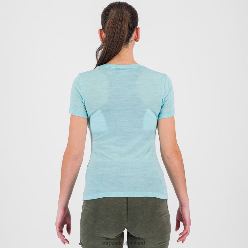 T-Shirt| de Karpos Frauen Vanoi Merino W T-Shirt Aqua-Himmel ZV820Z1243