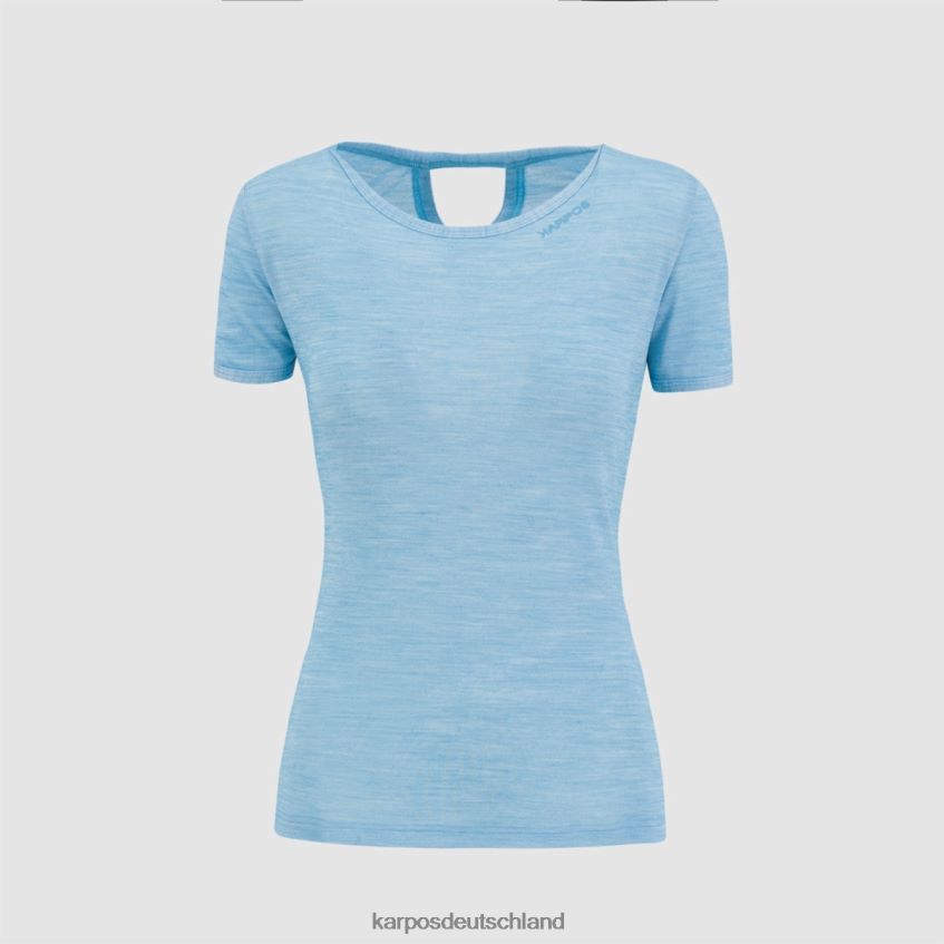 T-Shirt| de Karpos Frauen Verdana Merino W T-Shirt blaues Atoll ZV820Z1262