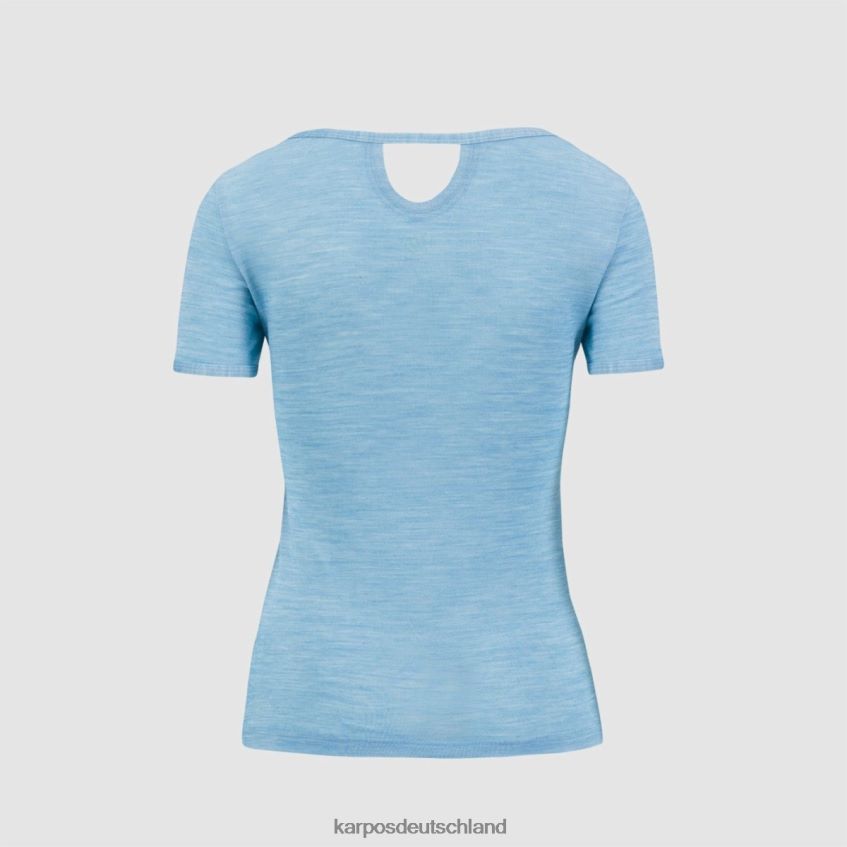 T-Shirt| de Karpos Frauen Verdana Merino W T-Shirt blaues Atoll ZV820Z1262