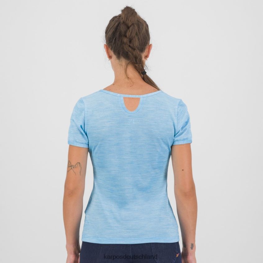 T-Shirt| de Karpos Frauen Verdana Merino W T-Shirt blaues Atoll ZV820Z1262