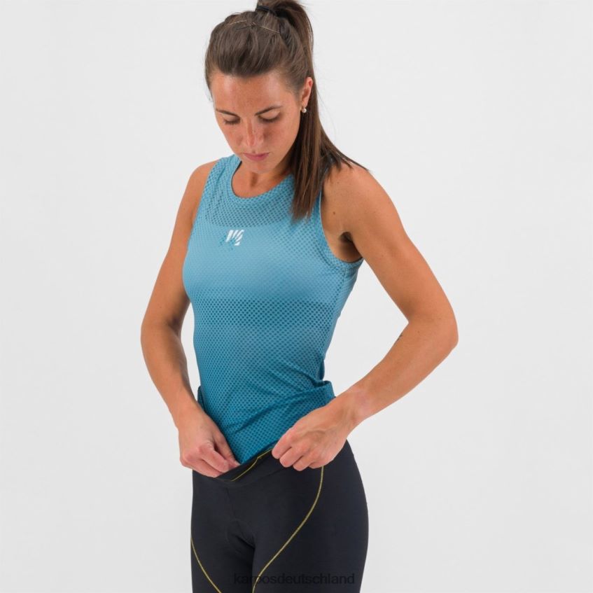 T-Shirt| de Karpos Frauen Verve Mesh w ärmellos Korsar/Adriablau ZV820Z1350