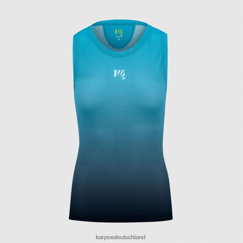T-Shirt| de Karpos Frauen Verve Mesh w ärmellos Sky Captain/Blue Atoll ZV820Z1351