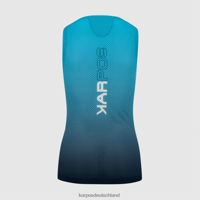 T-Shirt| de Karpos Frauen Verve Mesh w ärmellos Sky Captain/Blue Atoll ZV820Z1351
