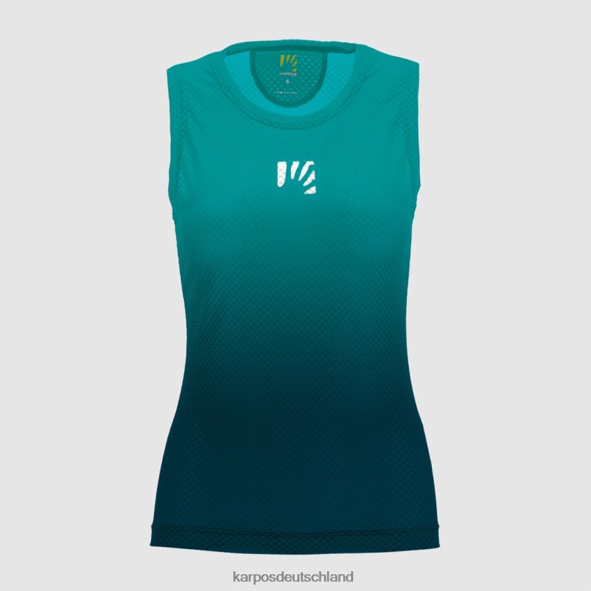 T-Shirt| de Karpos Frauen Verve Mesh w ärmellos marokkanisches Blau/Bluebird ZV820Z1353