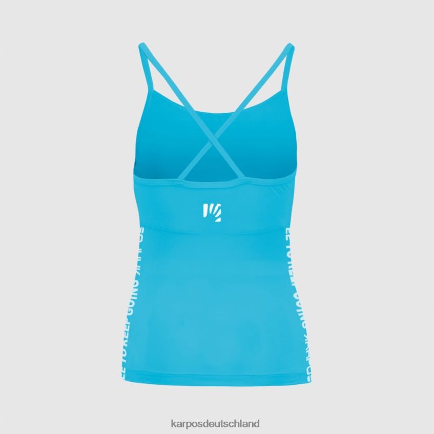 T-Shirt| de Karpos Frauen easyfrizz w top Blaues Atoll/Sky Captain ZV820Z1285