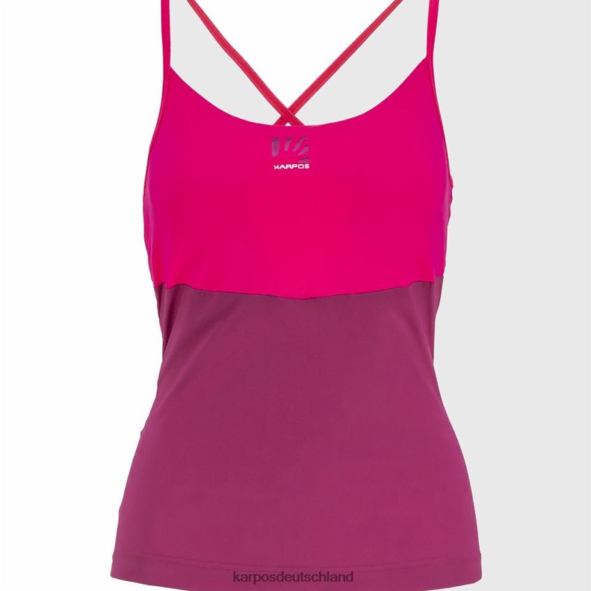 T-Shirt| de Karpos Frauen easyfrizz w top Himbeerstrahlung/Kabarett ZV820Z1287