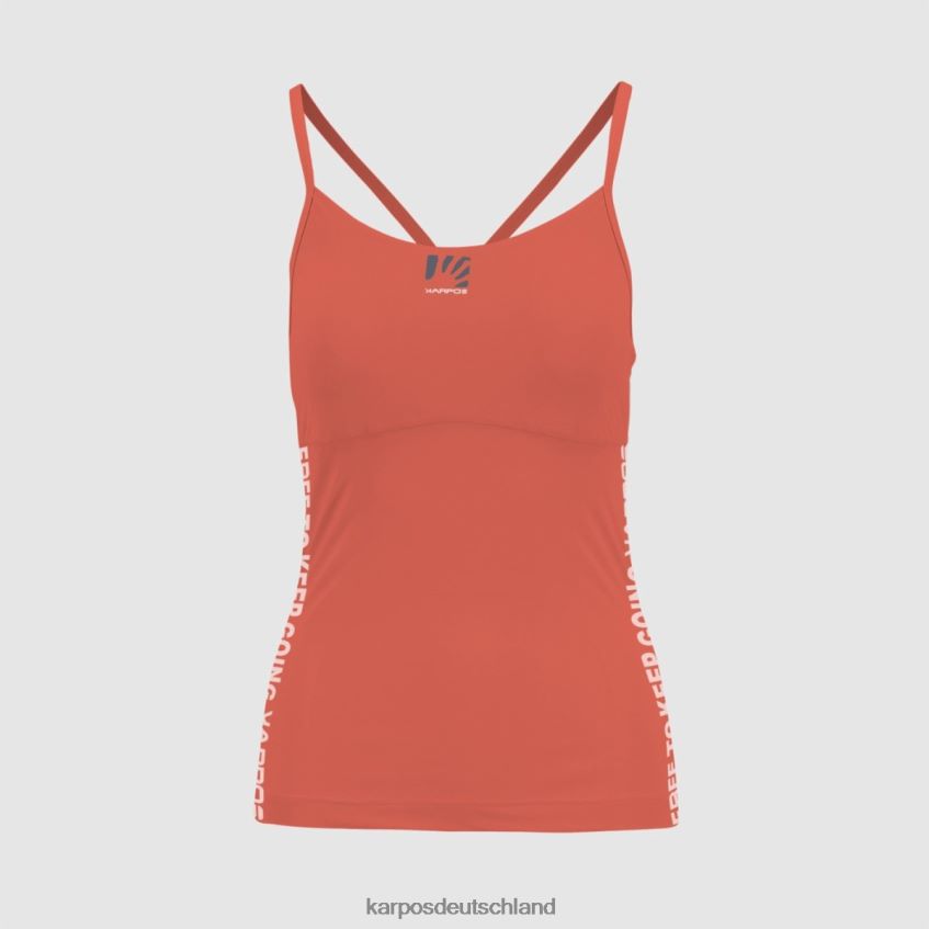 T-Shirt| de Karpos Frauen easyfrizz w top heiße Koralle ZV820Z1290