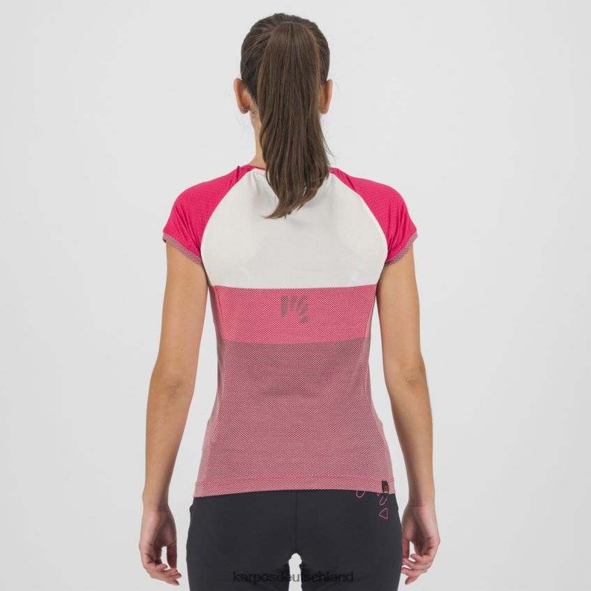 T-Shirt| de Karpos Frauen move evo w trikot Anspielung/Weiß/Kirschen Jubiläum ZV820Z1248