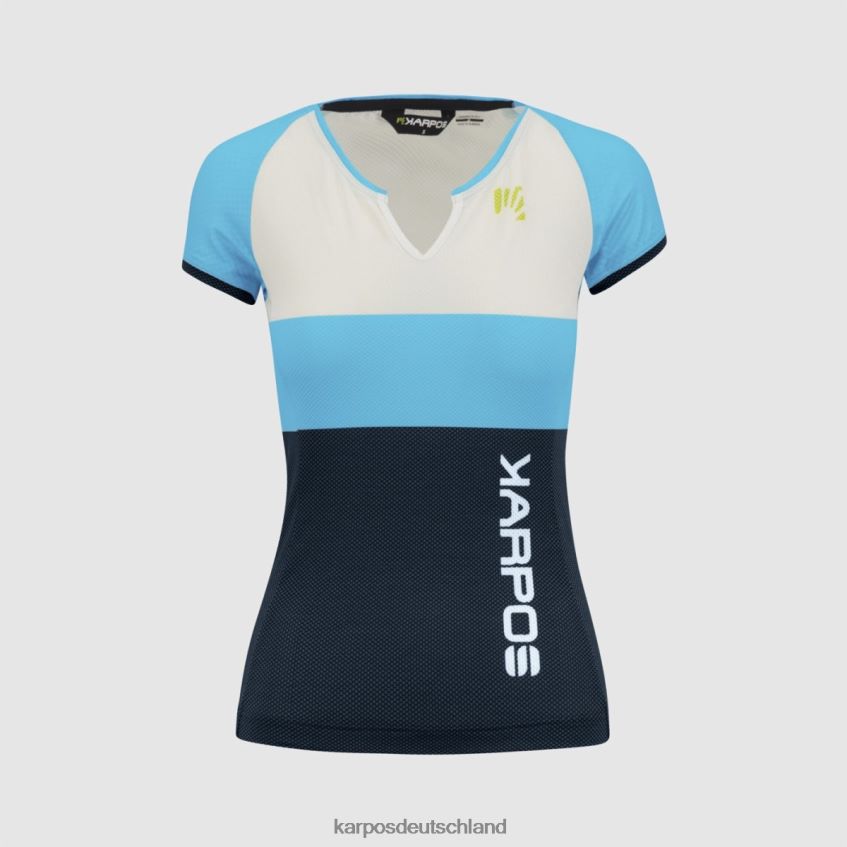 T-Shirt| de Karpos Frauen move evo w trikot Blaues Atoll/Weiß/Sky Captain ZV820Z1245