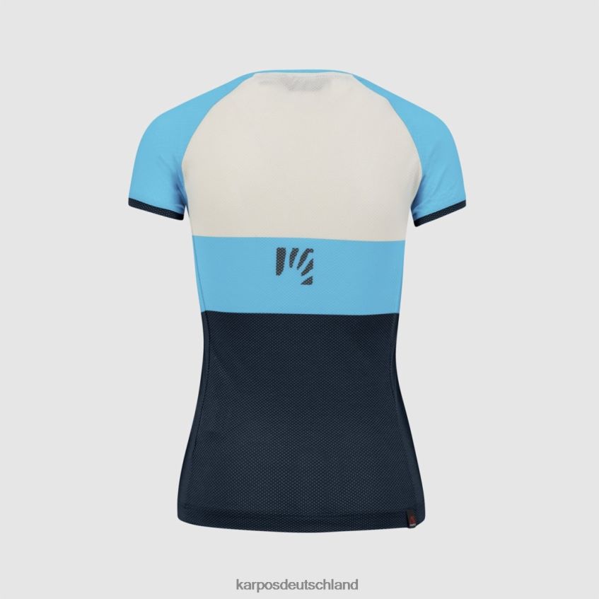 T-Shirt| de Karpos Frauen move evo w trikot Blaues Atoll/Weiß/Sky Captain ZV820Z1245