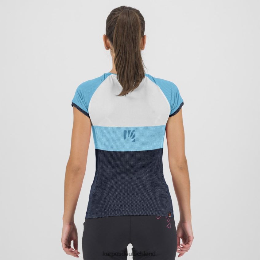 T-Shirt| de Karpos Frauen move evo w trikot Blaues Atoll/Weiß/Sky Captain ZV820Z1245