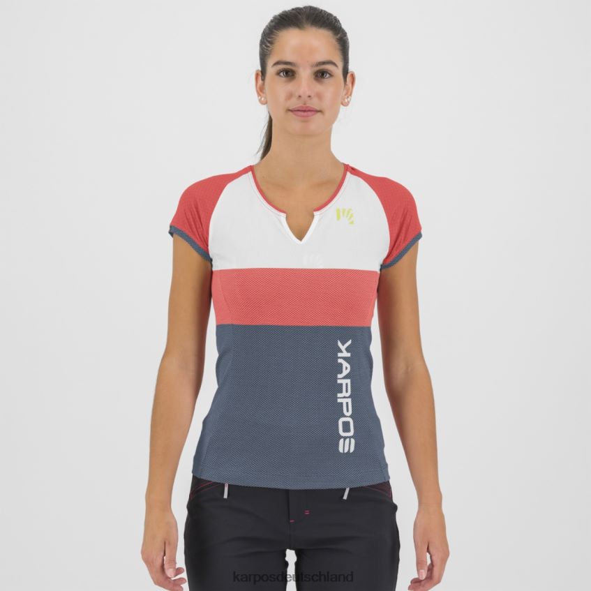 T-Shirt| de Karpos Frauen move evo w trikot Heiße Koralle/Wolkentänzer/Vintage ZV820Z1246