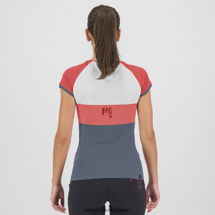 T-Shirt| de Karpos Frauen move evo w trikot Heiße Koralle/Wolkentänzer/Vintage ZV820Z1246