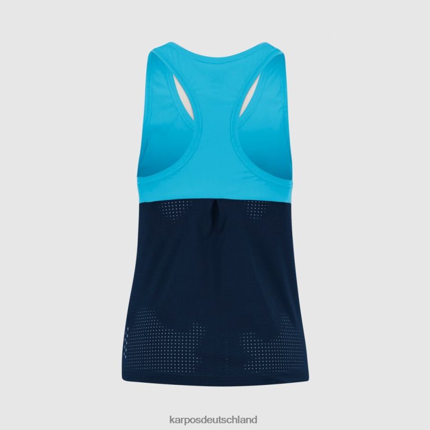 T-Shirt| de Karpos Frauen schnell w top Blaues Atoll/Sky Captain ZV820Z1349