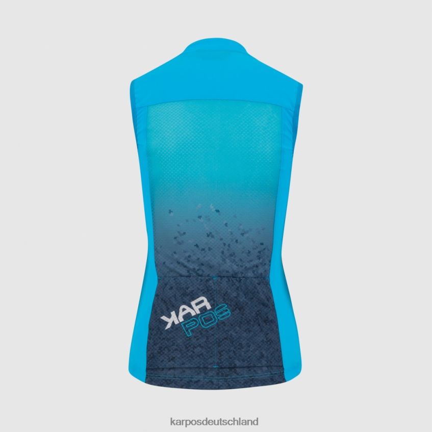 T-Shirt| de Karpos Frauen verve evo w ärmellos Blaues Atoll/Sky Captain ZV820Z1240