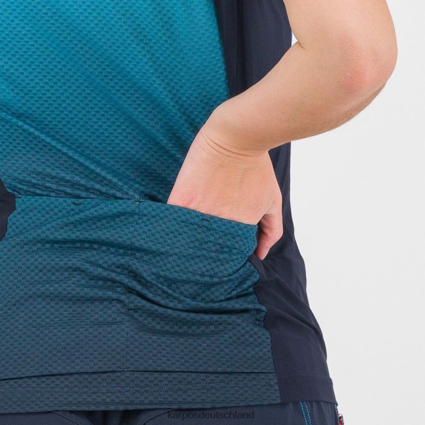 T-Shirt| de Karpos Frauen verve evo w trikot Sky Captain/Blue Atoll ZV820Z1225