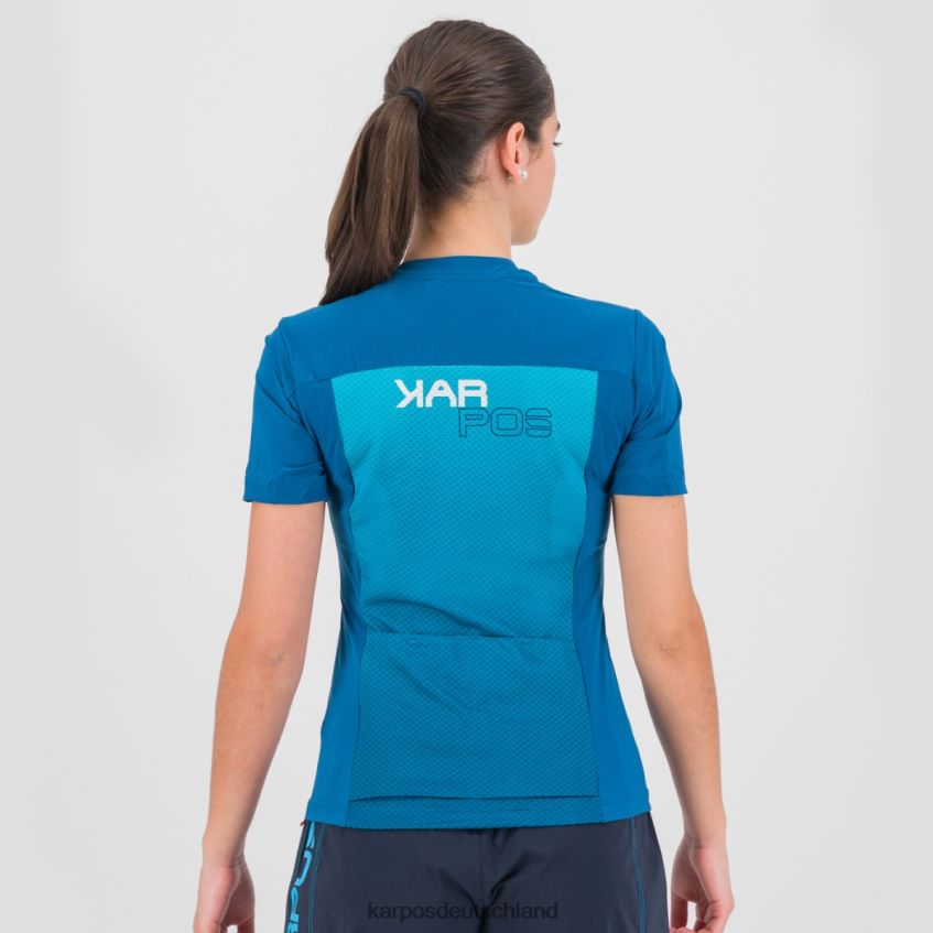 T-Shirt| de Karpos Frauen verve evo w trikot marokkanisches Blau/Bluebird ZV820Z1227