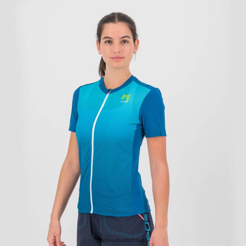 T-Shirt| de Karpos Frauen verve evo w trikot marokkanisches Blau/Bluebird ZV820Z1227