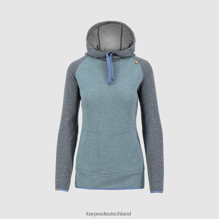 Vlies| de Karpos Frauen Camoscio mit Kapuzenpullover Hydro/Tusche ZV820Z1173