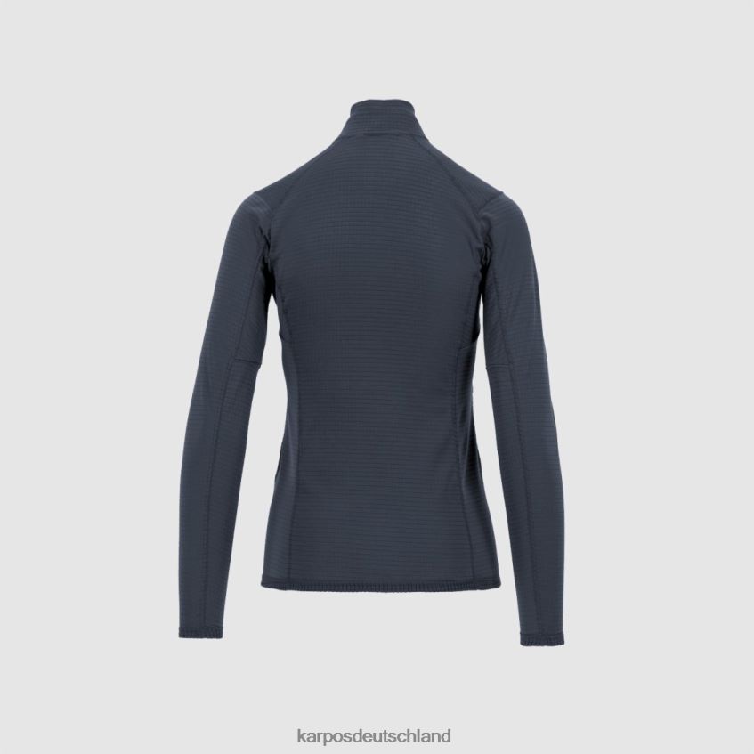 Vlies| de Karpos Frauen Croda Light mit halbem Reißverschluss Tusche ZV820Z1217