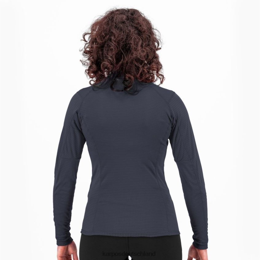 Vlies| de Karpos Frauen Croda Light mit halbem Reißverschluss Tusche ZV820Z1217