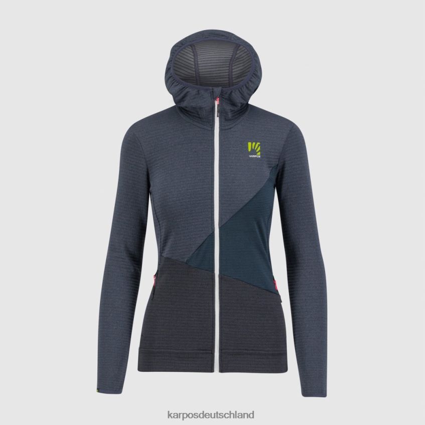 Vlies| de Karpos Frauen Nuvolau mit Fleece Ombre blau/schwarz ZV820Z1179