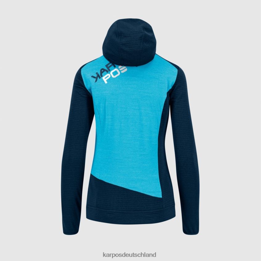 Vlies| de Karpos Frauen Nuvolau mit Fleece Sky Captain/Blue Atoll ZV820Z1178