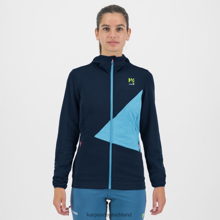 Vlies| de Karpos Frauen Nuvolau mit Fleece Sky Captain/Blue Atoll ZV820Z1178