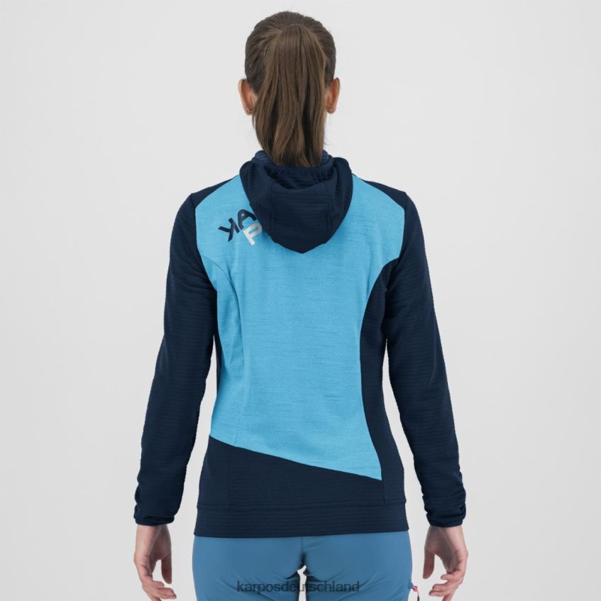 Vlies| de Karpos Frauen Nuvolau mit Fleece Sky Captain/Blue Atoll ZV820Z1178