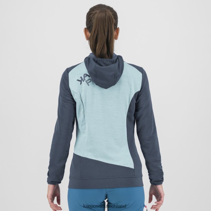 Vlies| de Karpos Frauen Nuvolau mit Fleece Vintage-Indigo/Aqaumarin ZV820Z1181