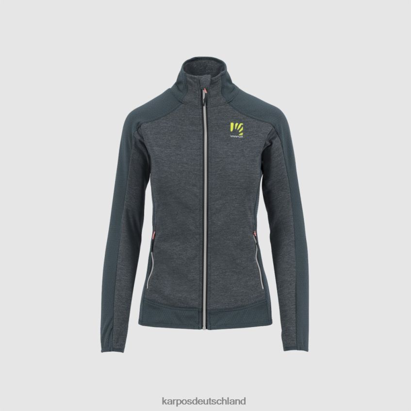 Vlies| de Karpos Frauen Odle mit Fleece dunkler Schiefer/schwarz ZV820Z1158