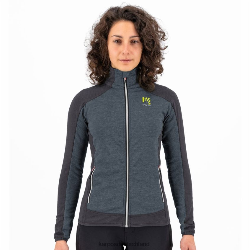 Vlies| de Karpos Frauen Odle mit Fleece dunkler Schiefer/schwarz ZV820Z1158