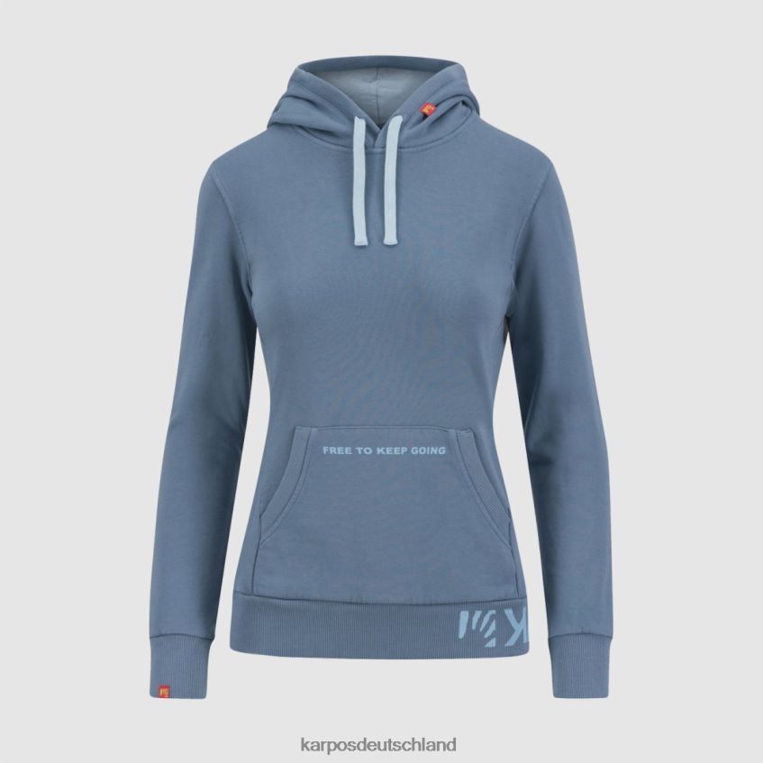 Vlies| de Karpos Frauen Picchio mit Kapuzenpullover Frühlingssee ZV820Z1188