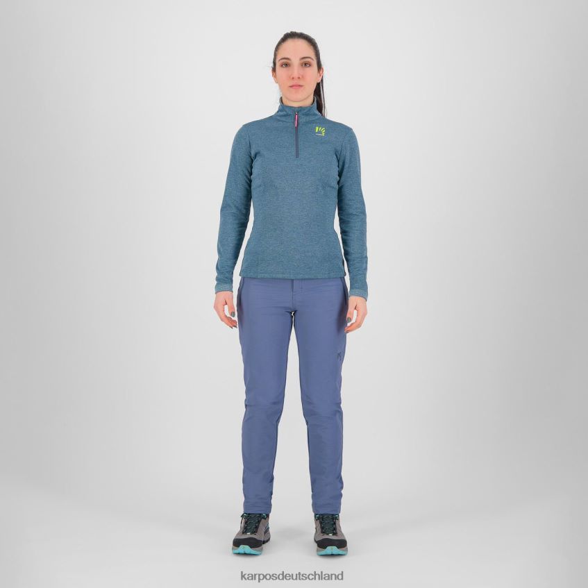 Vlies| de Karpos Frauen Pizzocco mit halbem Reißverschluss Beringmeer ZV820Z1214