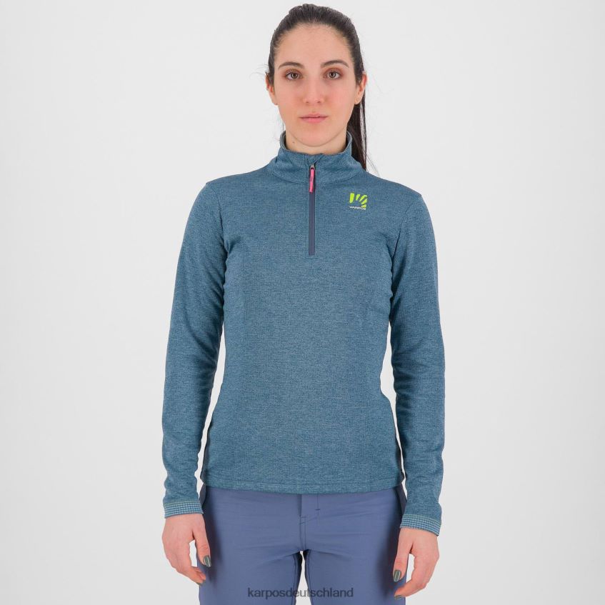Vlies| de Karpos Frauen Pizzocco mit halbem Reißverschluss Beringmeer ZV820Z1214