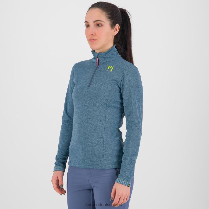 Vlies| de Karpos Frauen Pizzocco mit halbem Reißverschluss Beringmeer ZV820Z1214