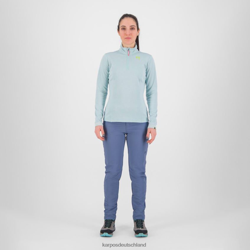 Vlies| de Karpos Frauen Pizzocco mit halbem Reißverschluss Stratosphäre ZV820Z1210