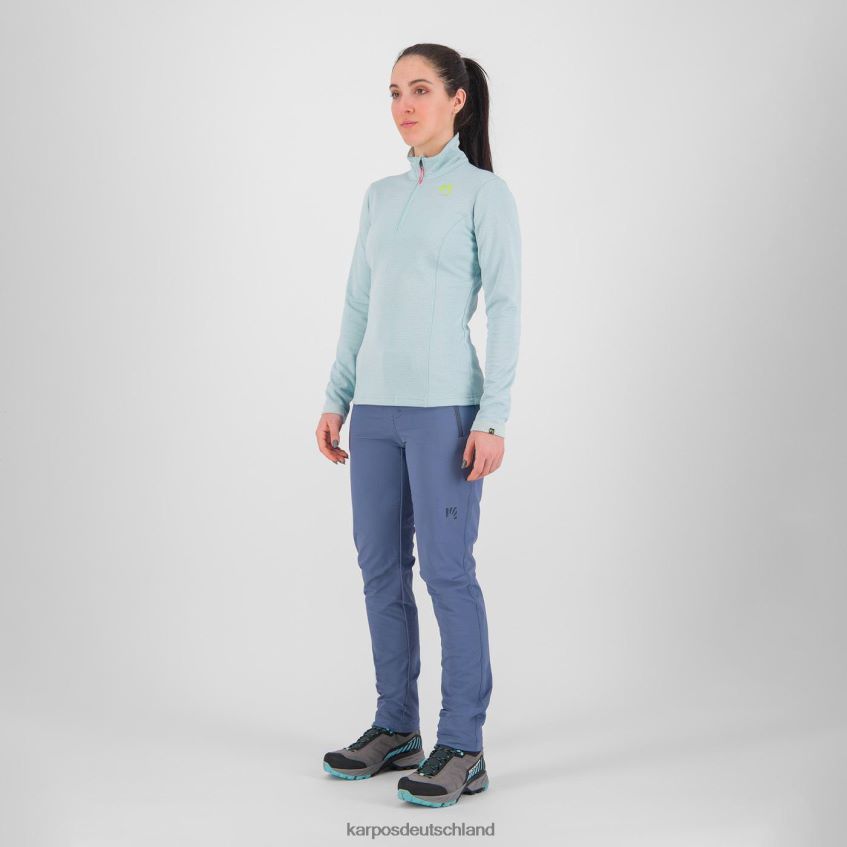 Vlies| de Karpos Frauen Pizzocco mit halbem Reißverschluss Stratosphäre ZV820Z1210