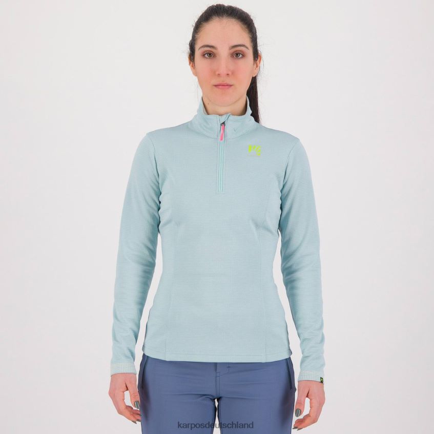 Vlies| de Karpos Frauen Pizzocco mit halbem Reißverschluss Stratosphäre ZV820Z1210