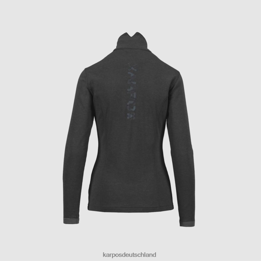 Vlies| de Karpos Frauen Pizzocco mit halbem Reißverschluss Tusche ZV820Z1208