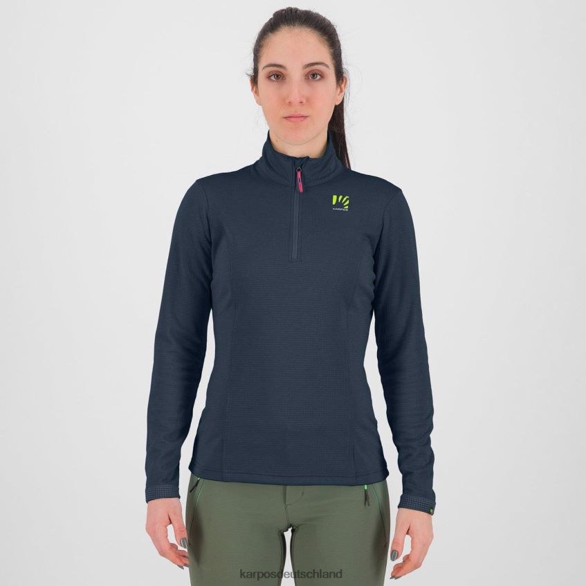 Vlies| de Karpos Frauen Pizzocco mit halbem Reißverschluss Vulkan ZV820Z1211