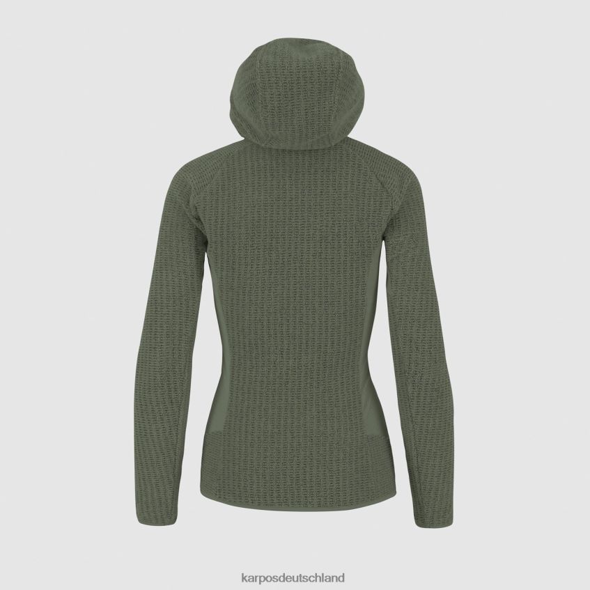 Vlies| de Karpos Frauen Rocchetta mit Kapuzenpullover aus Fleece Thymian ZV820Z1169