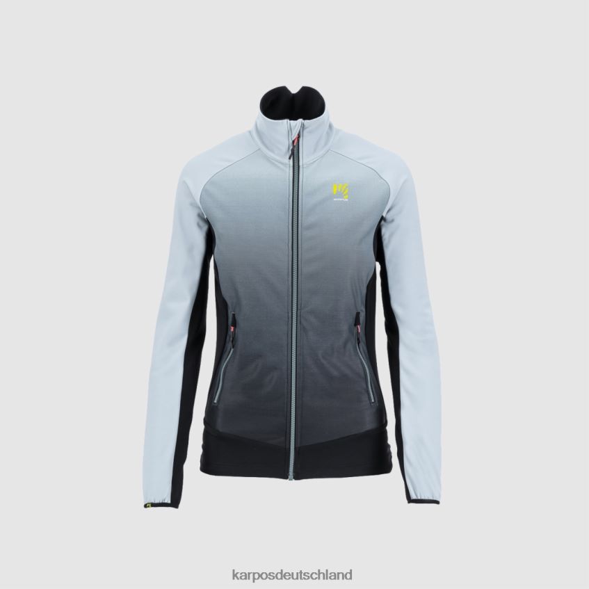 Vlies| de Karpos Frauen Strickwaren mit Fleece schwarz/staubblau ZV820Z1152