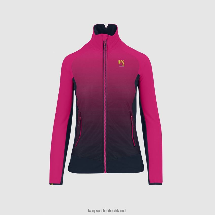 Vlies| de Karpos Frauen Strickwaren mit Fleece vulkanisch/rosa ZV820Z1155