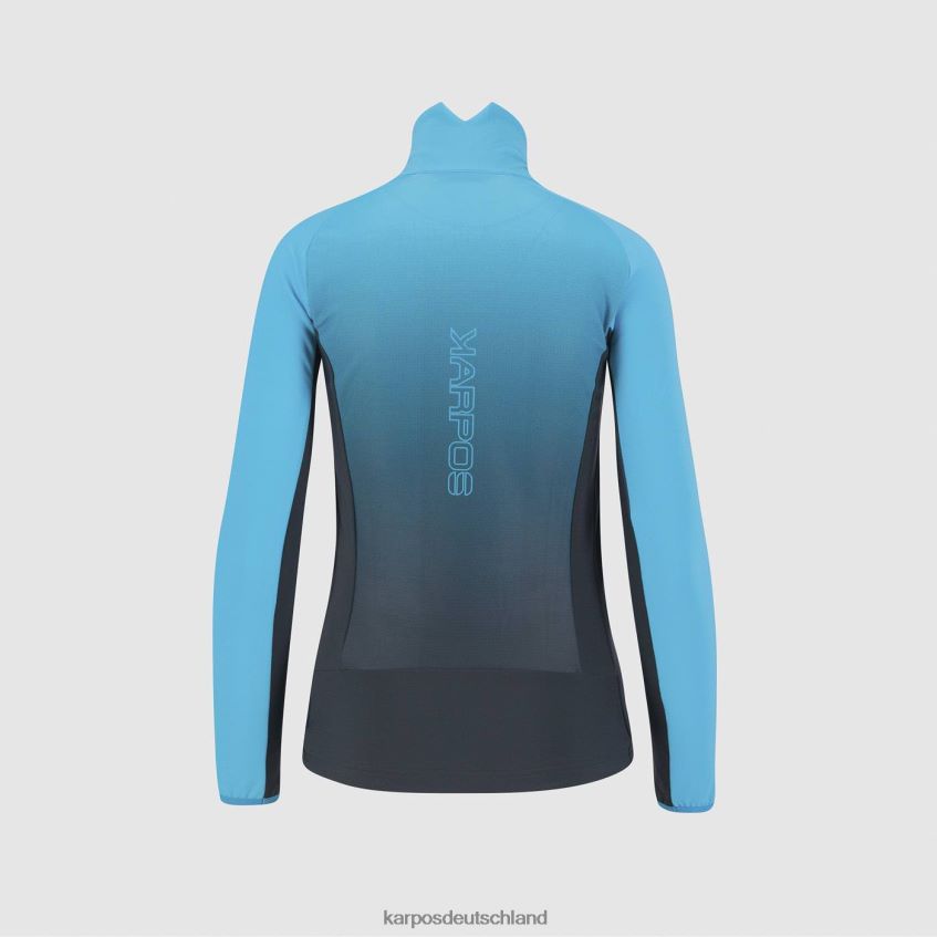 Vlies| de Karpos Frauen Strickwaren mit Fleece vulkanisches/blaues Atoll ZV820Z1154