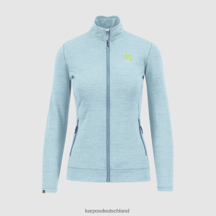 Vlies| de Karpos Frauen pomedes w t-shirt ls Aquamarin ZV820Z1192