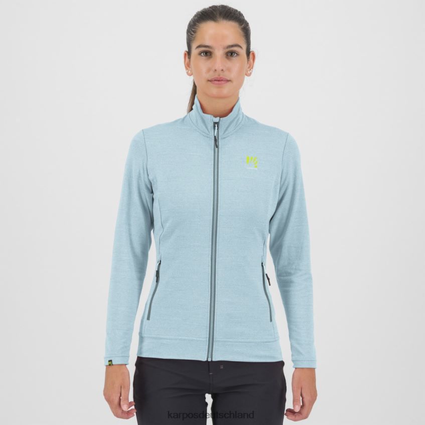 Vlies| de Karpos Frauen pomedes w t-shirt ls Aquamarin ZV820Z1192